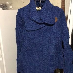 Single button merino wool cardigan